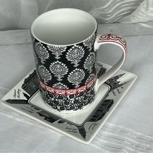 Cynthia Rowley 2 cup and saucer set